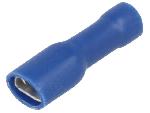 Cosses - Fils Connecteur plat 4.8mm 0.5mm femelle 1.5-2.5mm2 bleu x10