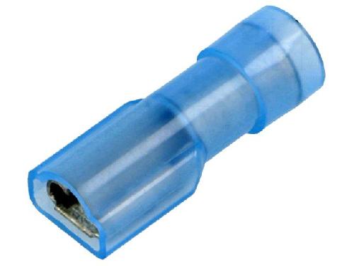 Cosses - Fils Connecteur plat 4.8mm 0.5mm femelle 1.5-2.5mm2 x5 bleu