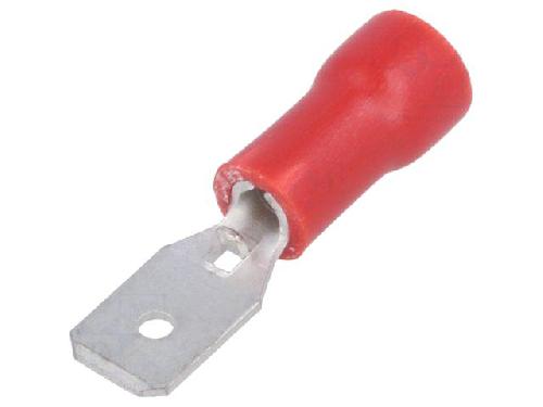 Cosses - Fils Connecteur plat 4.8mm 0.5mm male 0.5-1mm2 rouge x20