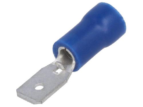 Cosses - Fils Connecteur plat 4.8mm 0.5mm male 1.5-2.5mm2 bleu x20