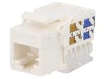 Cable - Connectique Pour Peripherique Connecteur RJ45 femelle Cat.5e - Blanc