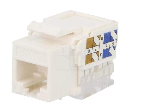 Cable - Connectique Pour Peripherique Connecteur RJ45 femelle Cat.5e - Blanc