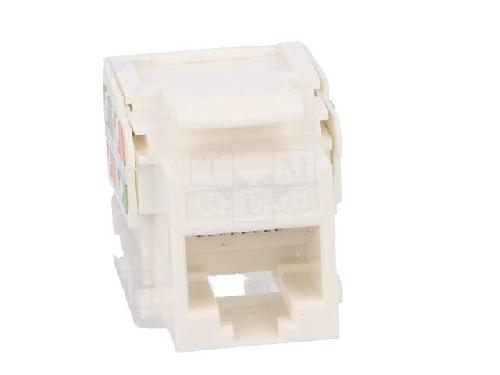 Cable - Connectique Pour Peripherique Connecteur RJ45 femelle Cat.5e - Blanc