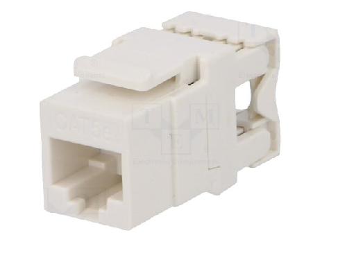 Cable - Connectique Pour Peripherique Connecteur RJ45 femelle Cat.5e - Blanc