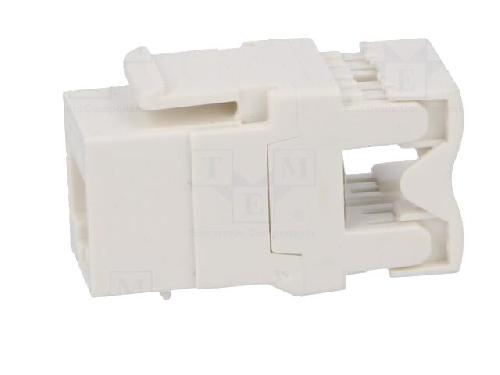 Cable - Connectique Pour Peripherique Connecteur RJ45 femelle Cat.5e - Blanc