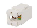 Cable - Connectique Pour Peripherique Connecteur RJ45 femelle Cat.5e - Blanc