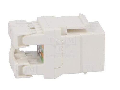 Cable - Connectique Pour Peripherique Connecteur RJ45 femelle Cat.5e - Blanc