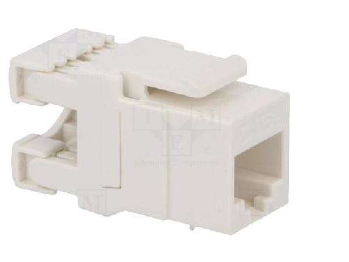 Cable - Connectique Pour Peripherique Connecteur RJ45 femelle Cat.5e - Blanc