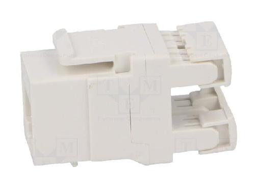 Cable - Connectique Pour Peripherique Connecteur RJ45 femelle Cat.6 - Blanc
