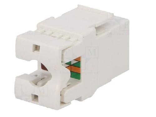 Cable - Connectique Pour Peripherique Connecteur RJ45 femelle Cat.6 - Blanc
