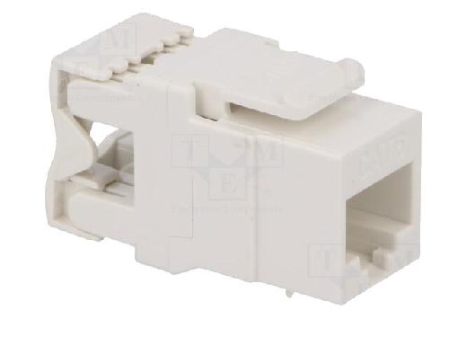 Cable - Connectique Pour Peripherique Connecteur RJ45 femelle Cat.6 - Blanc