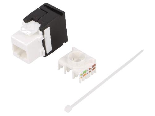 Cable - Connectique Pour Peripherique Connecteur RJ45 femelle Cat.6 - Noir
