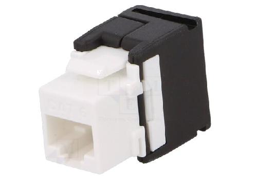 Cable - Connectique Pour Peripherique Connecteur RJ45 femelle Cat.6 - Noir