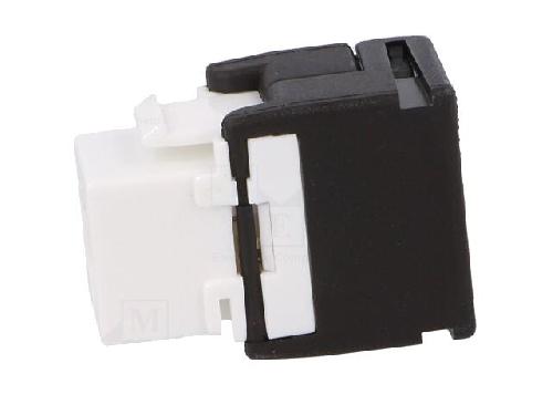 Cable - Connectique Pour Peripherique Connecteur RJ45 femelle Cat.6 - Noir