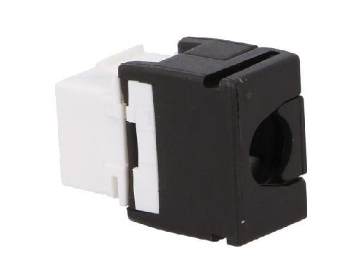 Cable - Connectique Pour Peripherique Connecteur RJ45 femelle Cat.6 - Noir