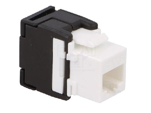 Cable - Connectique Pour Peripherique Connecteur RJ45 femelle Cat.6 - Noir