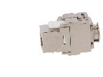Cable - Connectique Pour Peripherique Connecteur RJ45 femelle STP 180o Cat.6a Keystone - Metallise