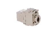 Cable - Connectique Pour Peripherique Connecteur RJ45 femelle STP 180o Cat.6a Keystone - Metallise