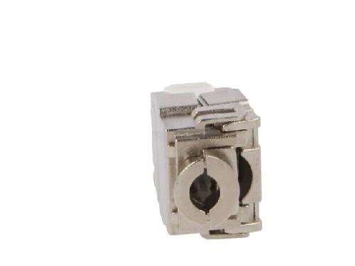 Cable - Connectique Pour Peripherique Connecteur RJ45 femelle STP 180o Cat.6a Keystone - Metallise