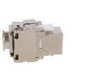Cable - Connectique Pour Peripherique Connecteur RJ45 femelle STP 180o Cat.6a Keystone - Metallise
