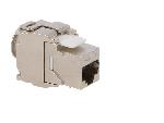 Cable - Connectique Pour Peripherique Connecteur RJ45 femelle STP 180o Cat.6a Keystone - Metallise