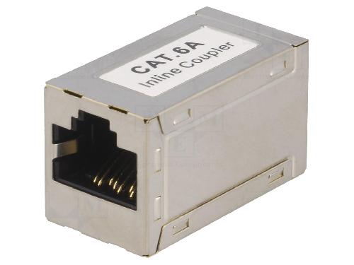 Cable - Connectique Pour Peripherique Connecteur RJ45 femelle x2 - metallise