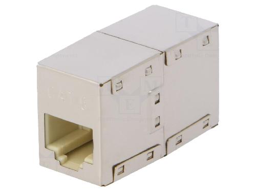 Cable - Connectique Pour Peripherique Connecteur RJ45 femelle x2 - Metallise