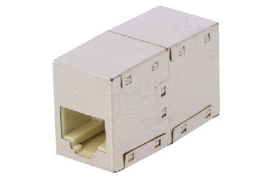 Cable - Connectique Pour Peripherique Connecteur RJ45 femelle x2 - Metallise