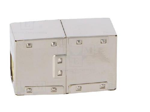 Cable - Connectique Pour Peripherique Connecteur RJ45 femelle x2 - Metallise