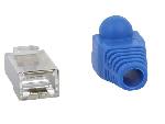 Cable - Connectique Pour Peripherique Connecteur RJ45 male Cat.5e avec protection - Bleu
