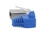 Cable - Connectique Pour Peripherique Connecteur RJ45 male Cat.5e avec protection - Bleu