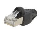 Cable - Connectique Pour Peripherique Connecteur RJ45 male Cat.5e avec protection - Noir