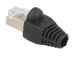 Cable - Connectique Pour Peripherique Connecteur RJ45 male Cat.5e avec protection - Noir