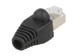 Cable - Connectique Pour Peripherique Connecteur RJ45 male Cat.5e avec protection - Noir