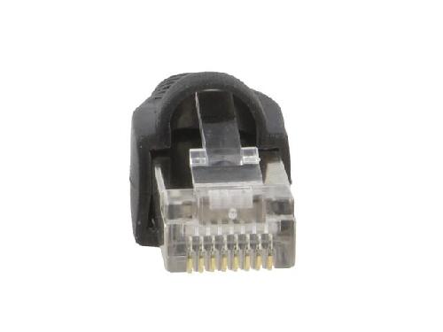 Cable - Connectique Pour Peripherique Connecteur RJ45 male Cat.5e avec protection - Noir