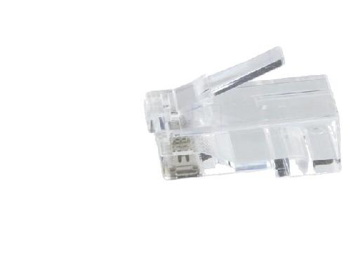 Cable - Connectique Pour Peripherique Connecteur RJ45 male Cat.6a - Blanc