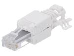 Cable - Connectique Pour Peripherique Connecteur RJ45 male Cat.6a - Blanc