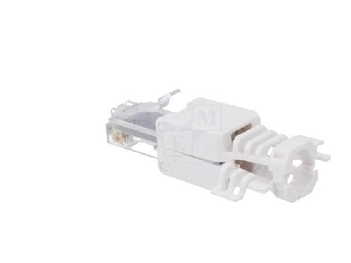 Cable - Connectique Pour Peripherique Connecteur RJ45 male Cat.6a - Blanc