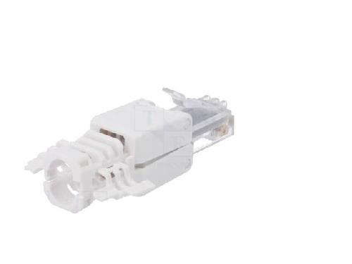Cable - Connectique Pour Peripherique Connecteur RJ45 male Cat.6a - Blanc