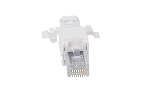 Cable - Connectique Pour Peripherique Connecteur RJ45 male Cat.6a - Blanc
