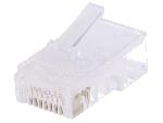 Cable - Connectique Pour Peripherique Connecteur RJ45 male Prise modulaire pour cable telephonique plat