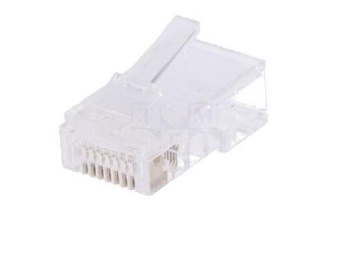 Cable - Connectique Pour Peripherique Connecteur RJ45 male Prise modulaire pour cable telephonique plat