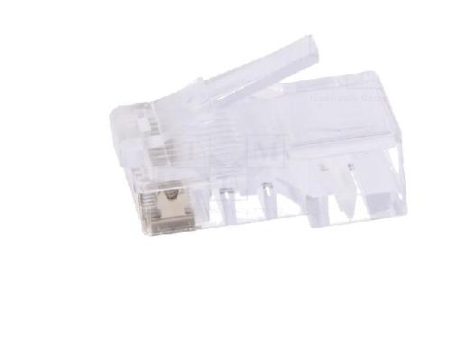 Cable - Connectique Pour Peripherique Connecteur RJ45 male Prise modulaire pour cable telephonique plat