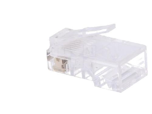 Cable - Connectique Pour Peripherique Connecteur RJ45 male Prise modulaire pour cable telephonique plat