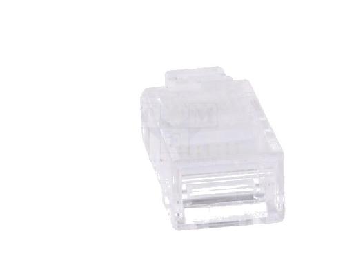 Cable - Connectique Pour Peripherique Connecteur RJ45 male Prise modulaire pour cable telephonique plat