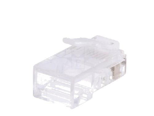 Cable - Connectique Pour Peripherique Connecteur RJ45 male Prise modulaire pour cable telephonique plat