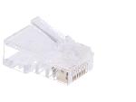 Cable - Connectique Pour Peripherique Connecteur RJ45 male Prise modulaire pour cable telephonique plat