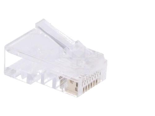 Cable - Connectique Pour Peripherique Connecteur RJ45 male Prise modulaire pour cable telephonique plat