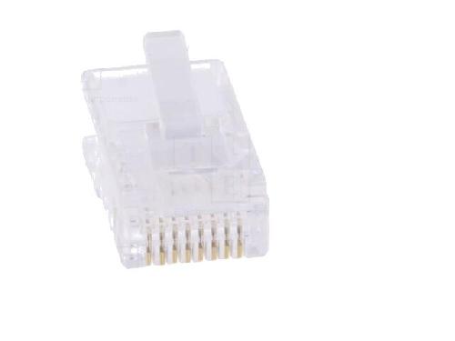 Cable - Connectique Pour Peripherique Connecteur RJ45 male Prise modulaire pour cable telephonique plat
