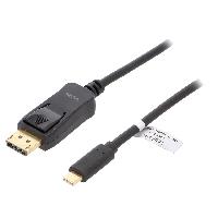 Connectique - Alimentation Adaptateur DisplayPort prise male USB C prise male 3m - Noir
